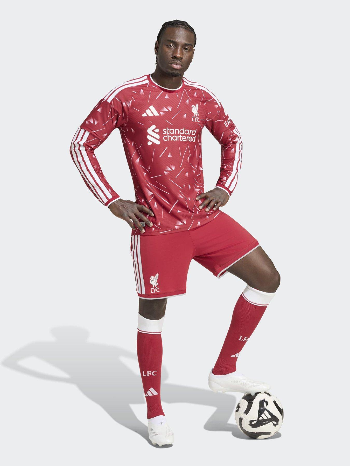 Image 3 of 5 of adidas Mens Liverpool Fc 26/27 Home Authentic Replica Long Sleeve Shirt - Red