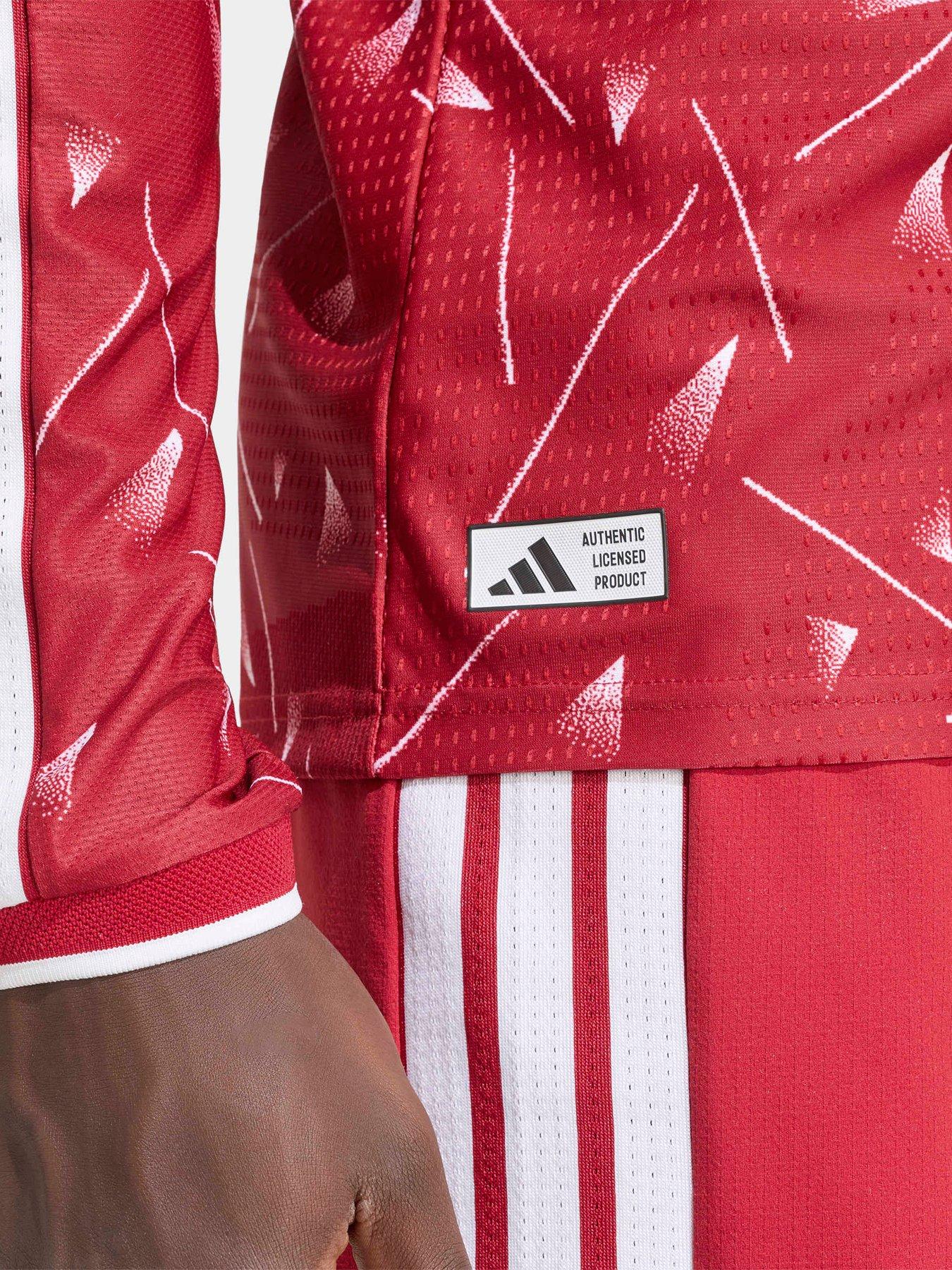 Image 5 of 5 of adidas Mens Liverpool Fc 26/27 Home Authentic Replica Long Sleeve Shirt - Red