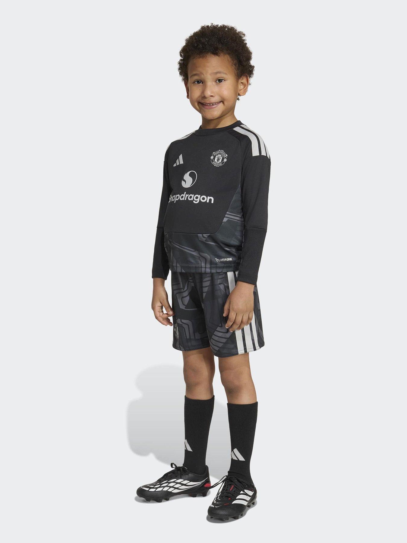 adidas Junior Manchester United 26/27 Mini Goal Keeper Kit - Black
