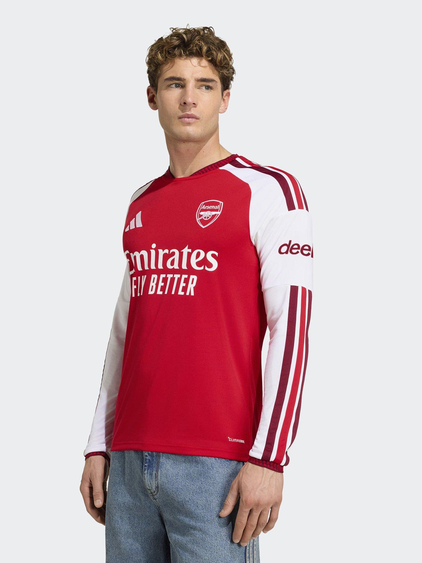 Image 1 of 5 of adidas PRE ORDER&nbsp;Mens Arsenal Fc 26/27 Home Long Sleeve Stadium Replica Shirt - Red