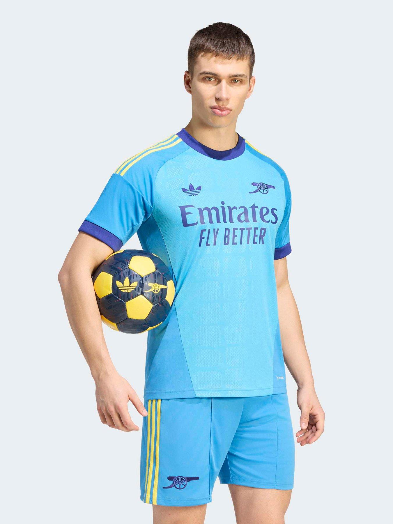 Adidas Mens Arsenal Fc 26/27 Away Goal Keeper Stadium Replica Shirt - Blue