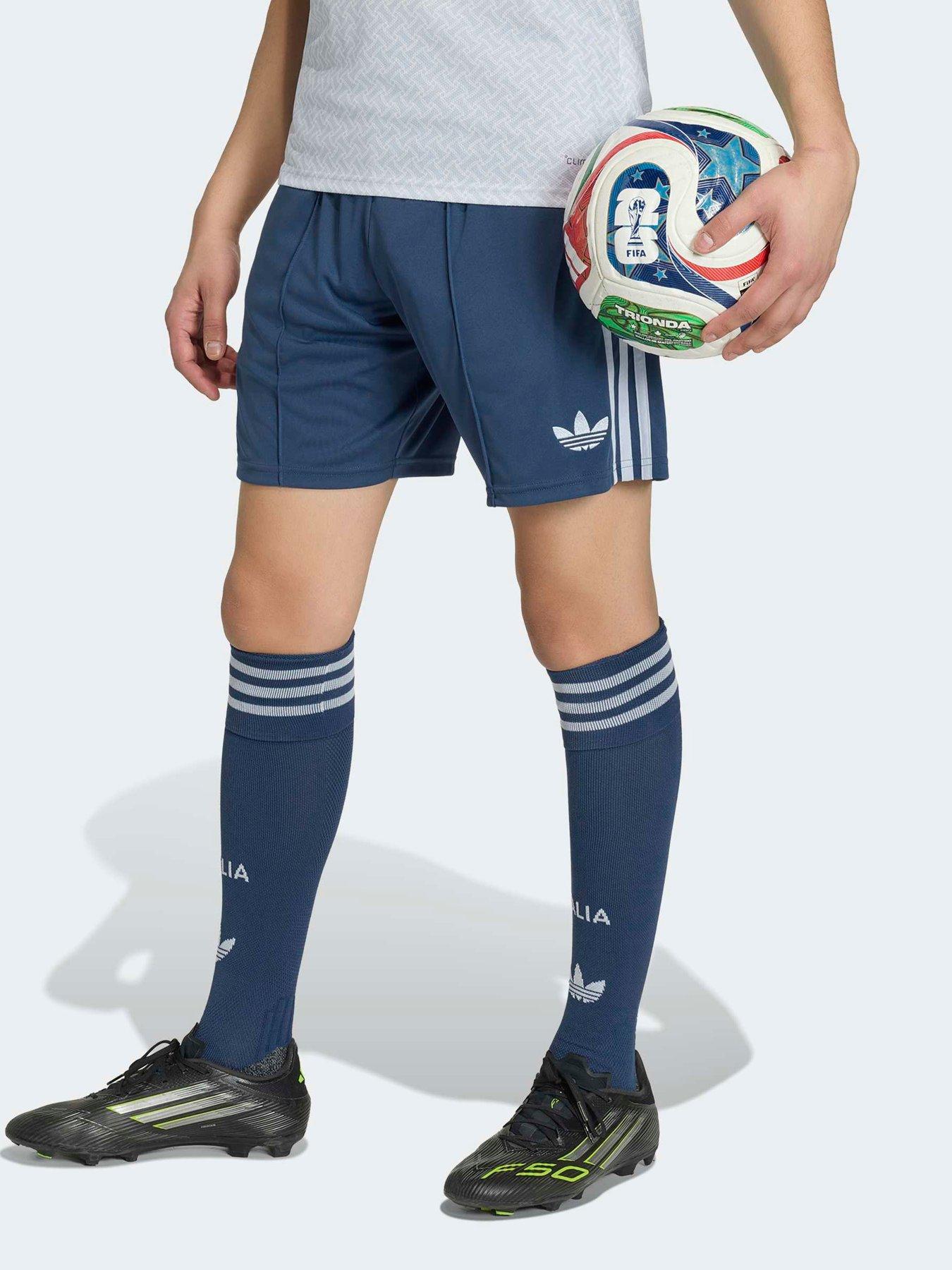 Adidas Mens Italy 26 Away Replica Football Shorts - Blue in Nmarin