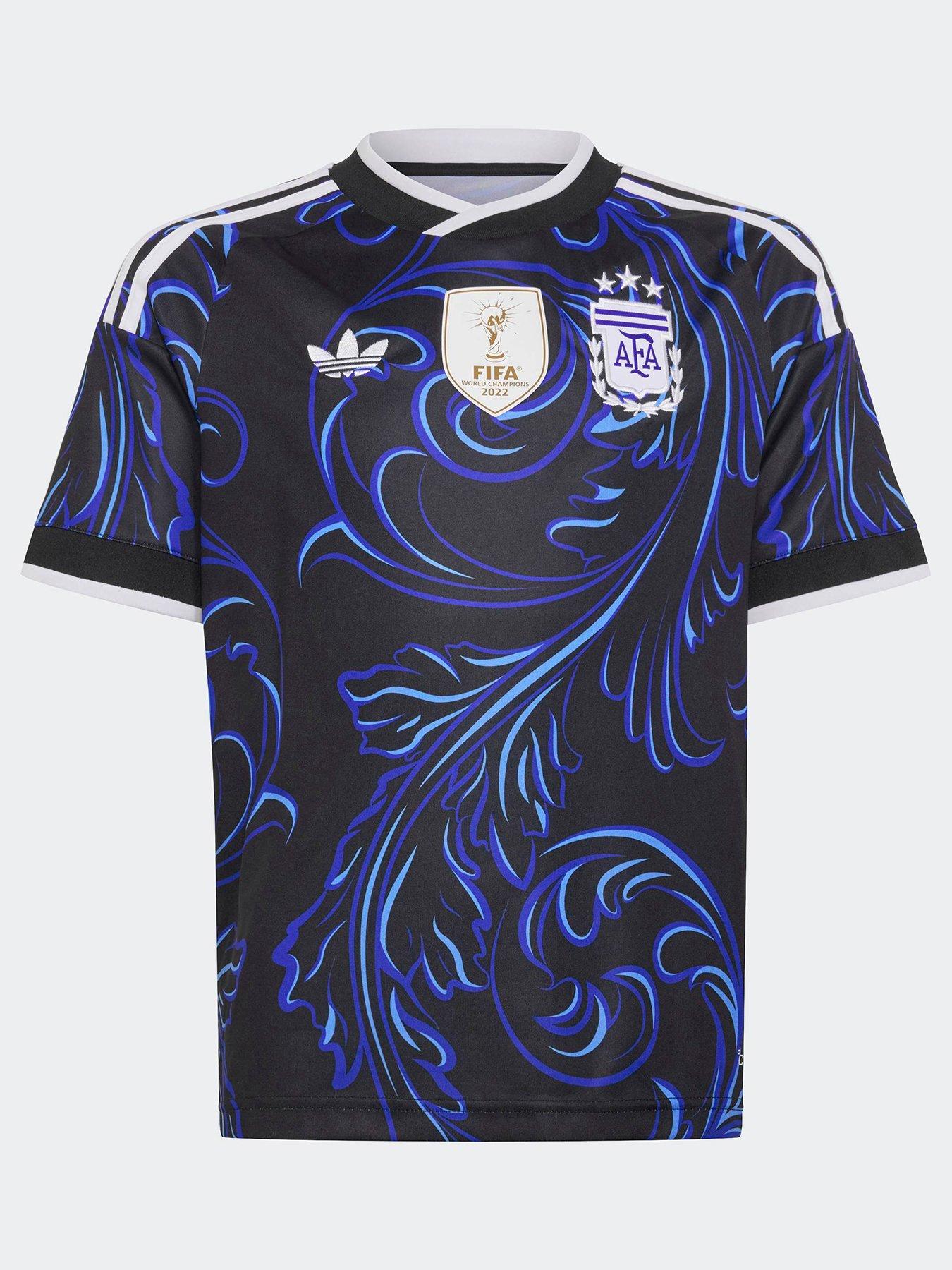 adidas Junior Argentina 26 Away Replica Football Shirt - Black