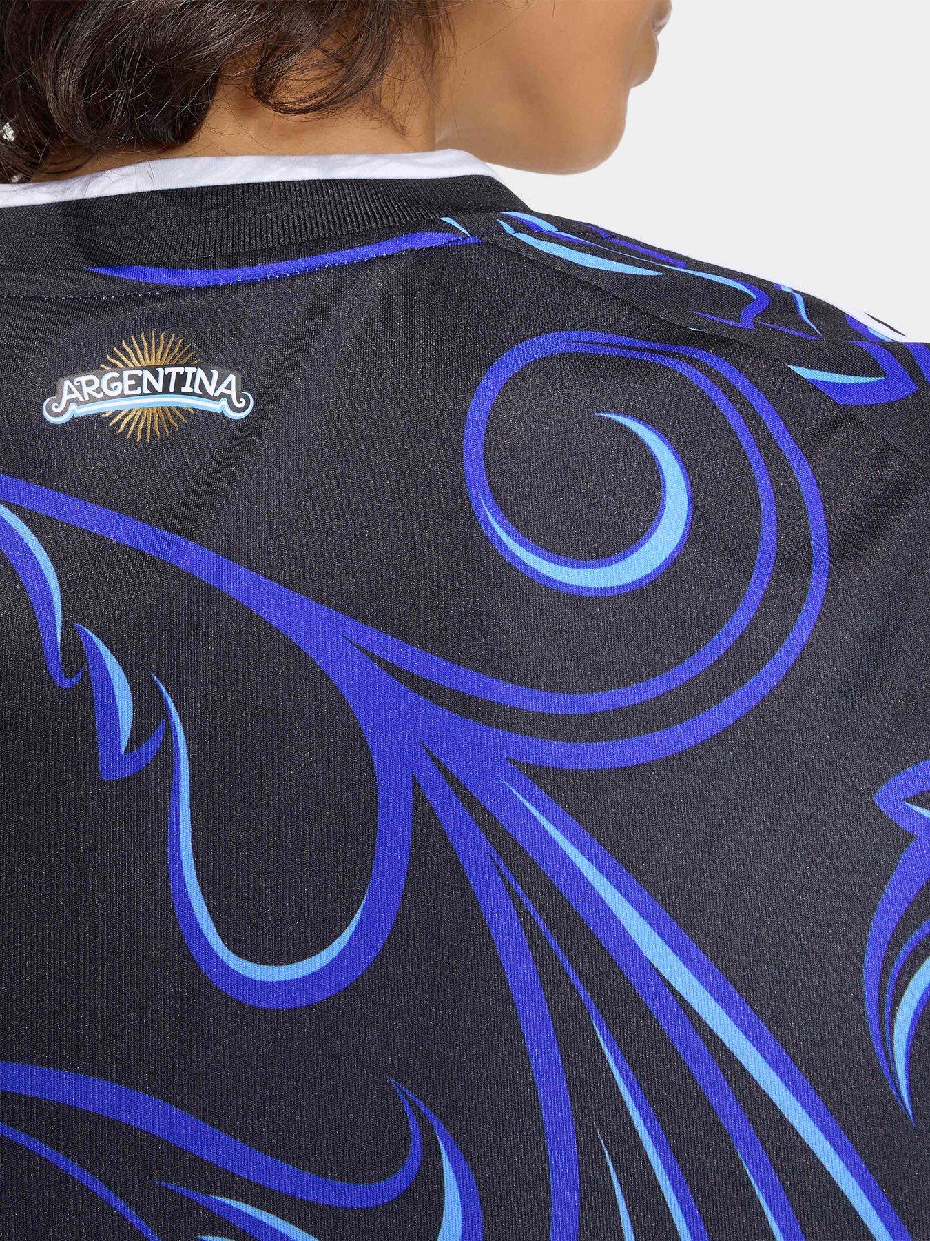 Image 3 of 3 of adidas Womens Argentina 26 Away Replica Football Shirt - Black
