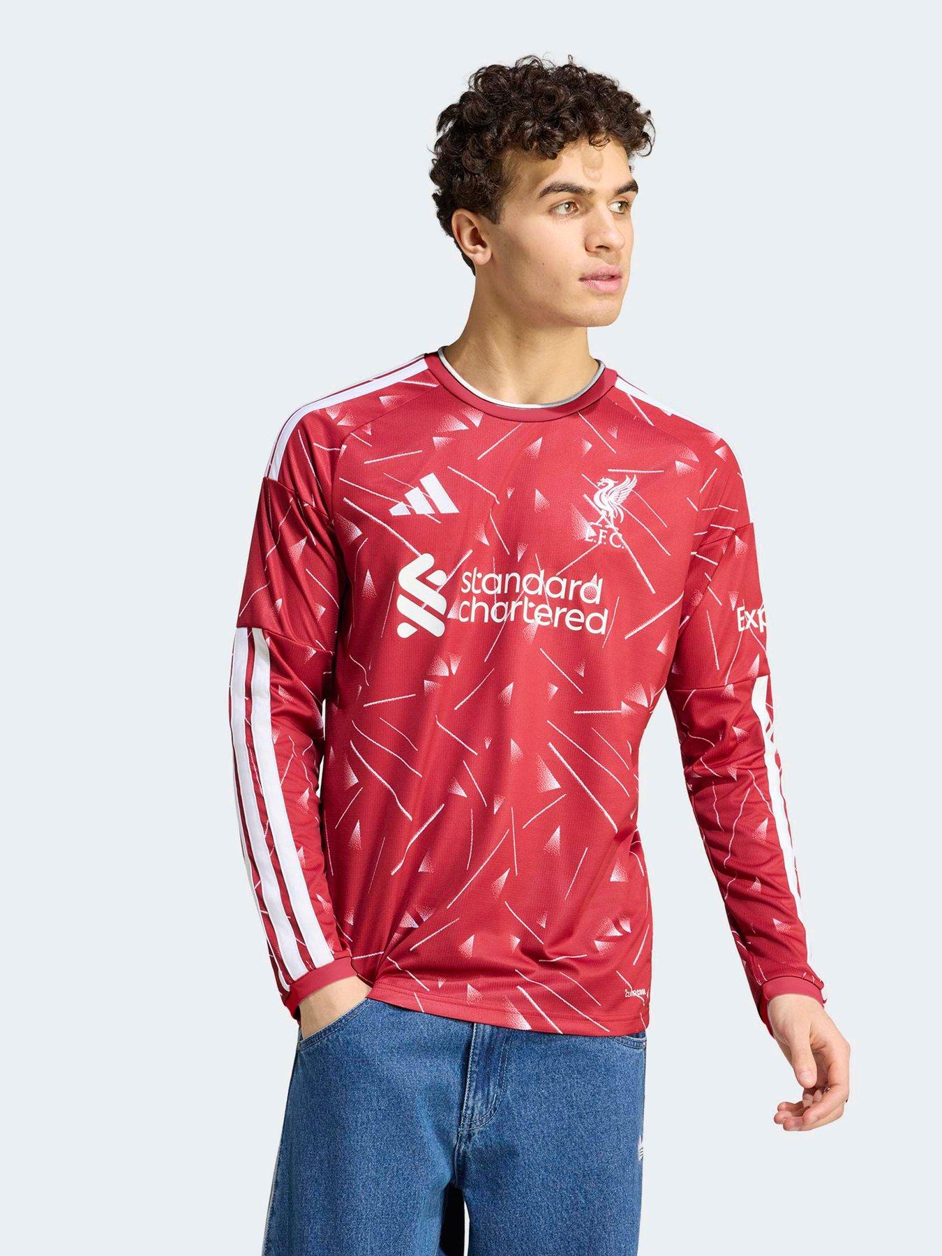 adidas Mens Liverpool Fc 26/27 Home Stadium Replica Long Sleeve Shirt - Red