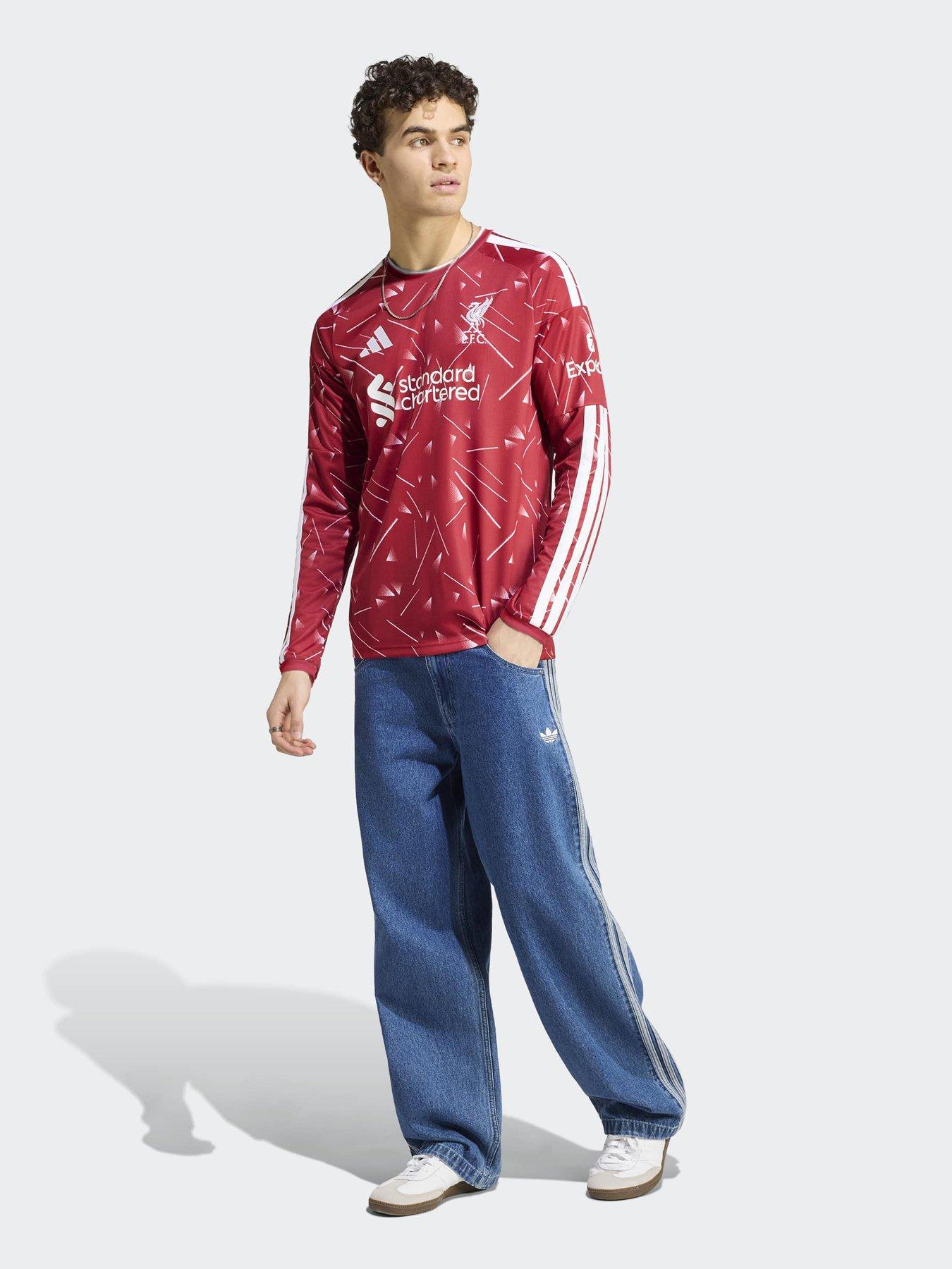 Image 3 of 5 of adidas Mens Liverpool Fc 26/27 Home Stadium Replica Long Sleeve Shirt - Red