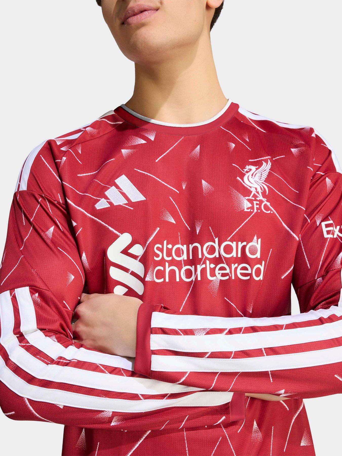Image 4 of 5 of adidas Mens Liverpool Fc 26/27 Home Stadium Replica Long Sleeve Shirt - Red