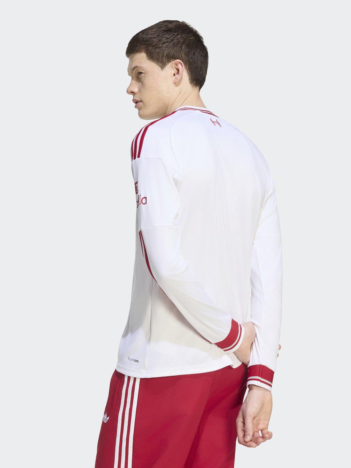 Image 2 of 5 of adidas Mens Liverpool Fc 26/27 Away Stadium Replica Long Sleeve Shirt - White