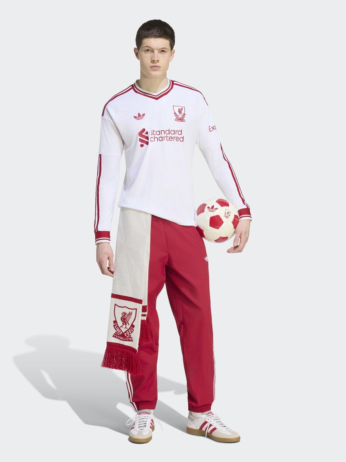 Image 3 of 5 of adidas Mens Liverpool Fc 26/27 Away Stadium Replica Long Sleeve Shirt - White