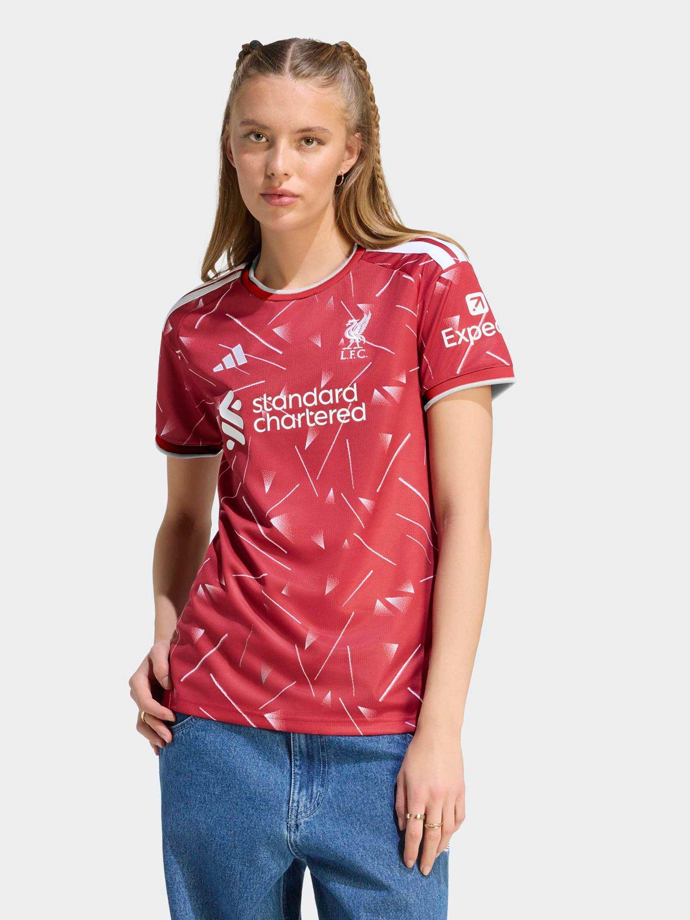 Image 1 of 5 of adidas Womens Liverpool Fc 26/27 Home Stadium Replica Shirt - Red