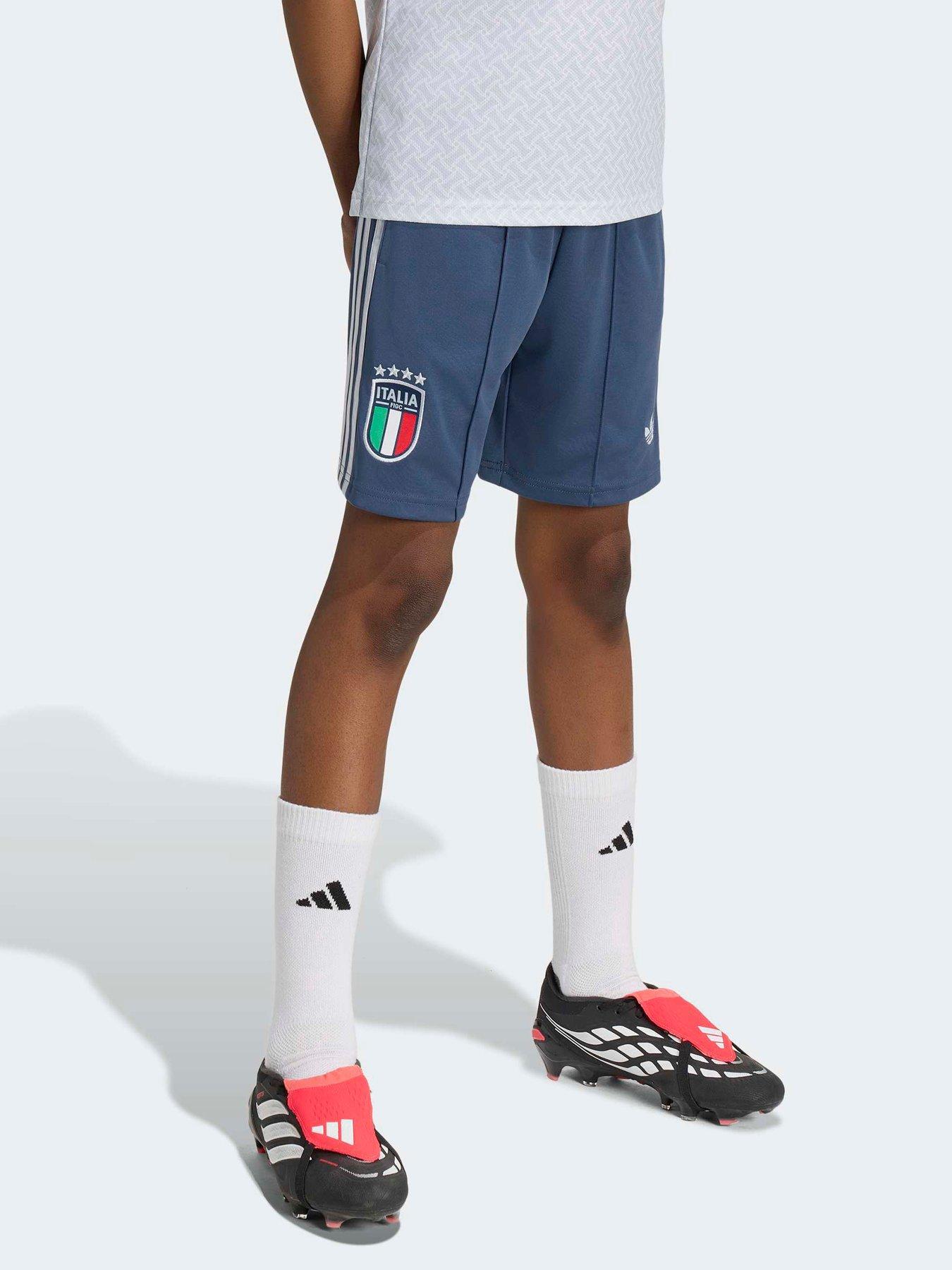 Adidas Junior Italy 26 Away Replica Football Shorts - Blue in Nmarin
