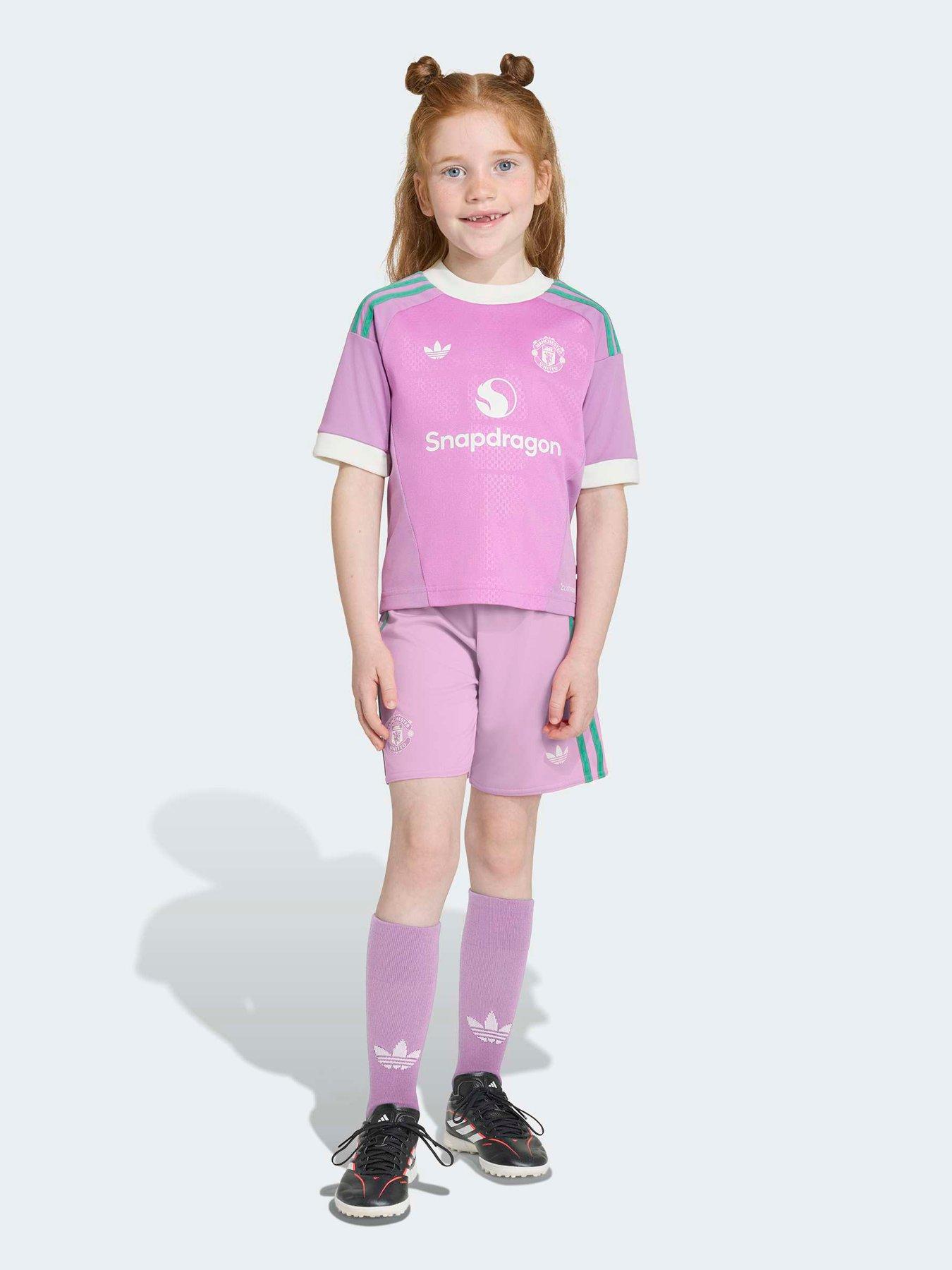 adidas Junior Manchester United 26/27 Away Goal Keeper Mini Kit - Purple