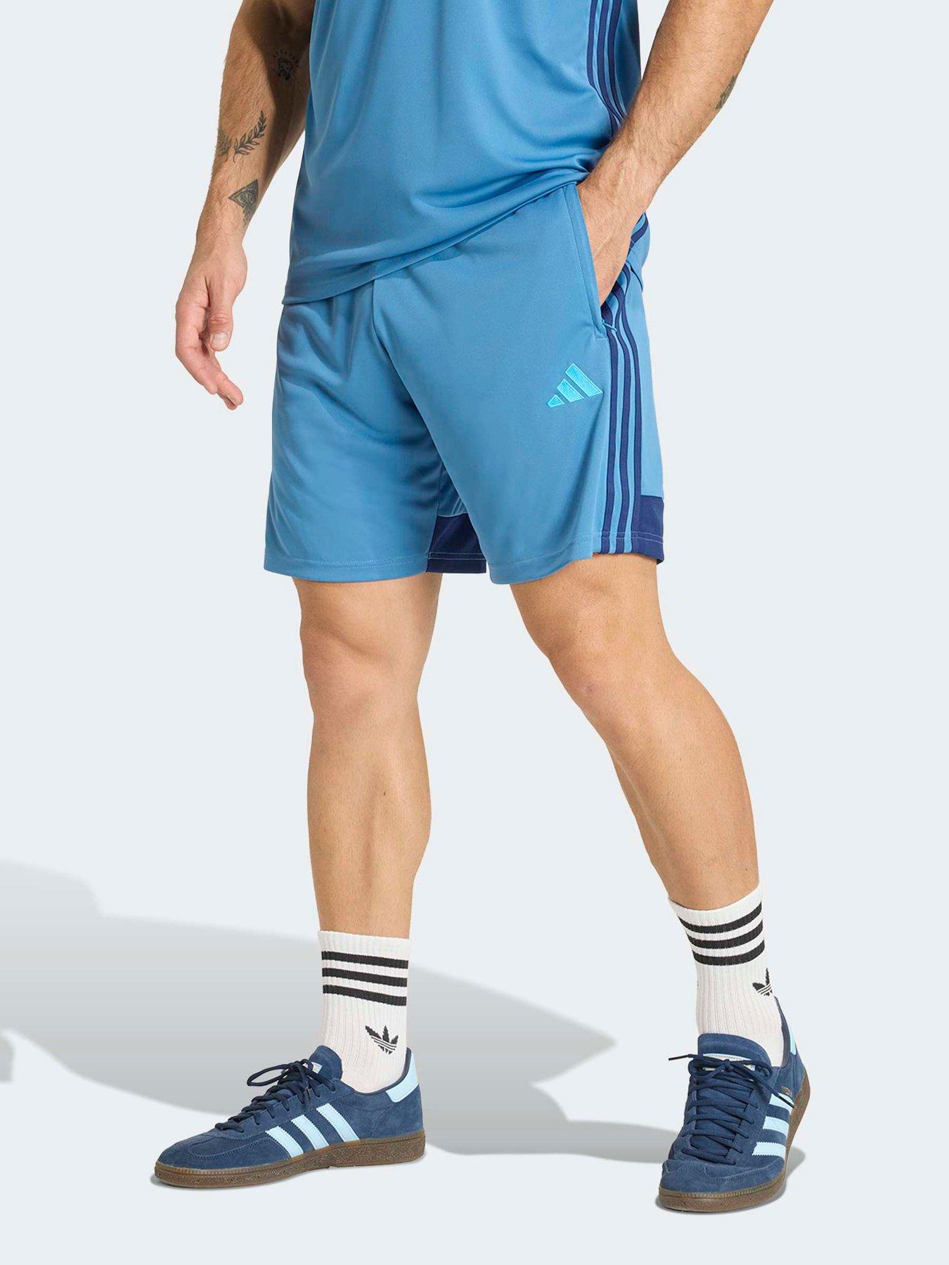 adidas Mens Tiro Football Training Shorts - Blue