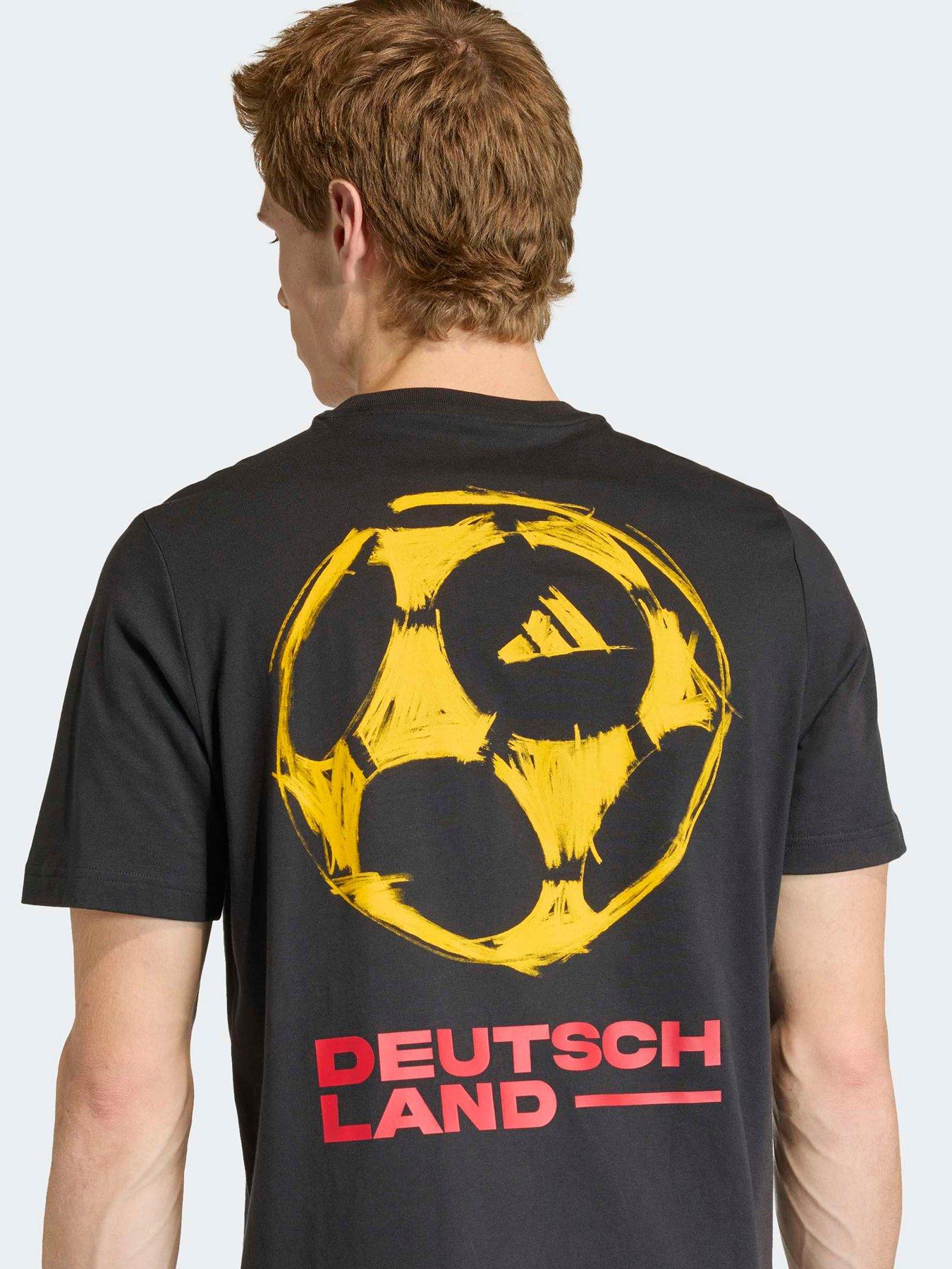 Image 4 of 5 of adidas Mens Germany World Cup Tee - Black