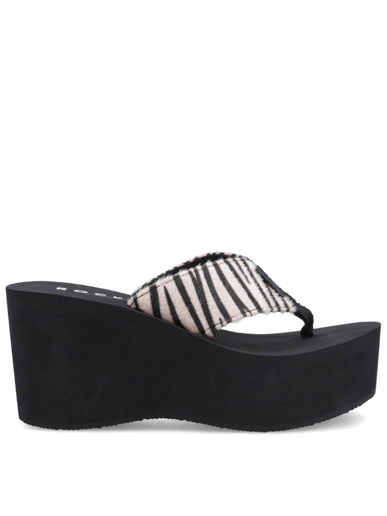 Image 1 of 5 of Rocket Dog Crush Simba Wedge Sandal - Black