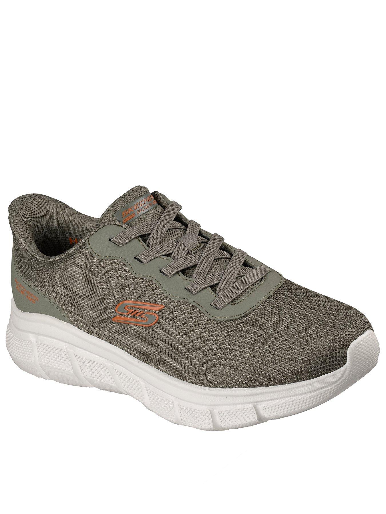 Skechers Slip-On Bungee Mesh Trainers - Green