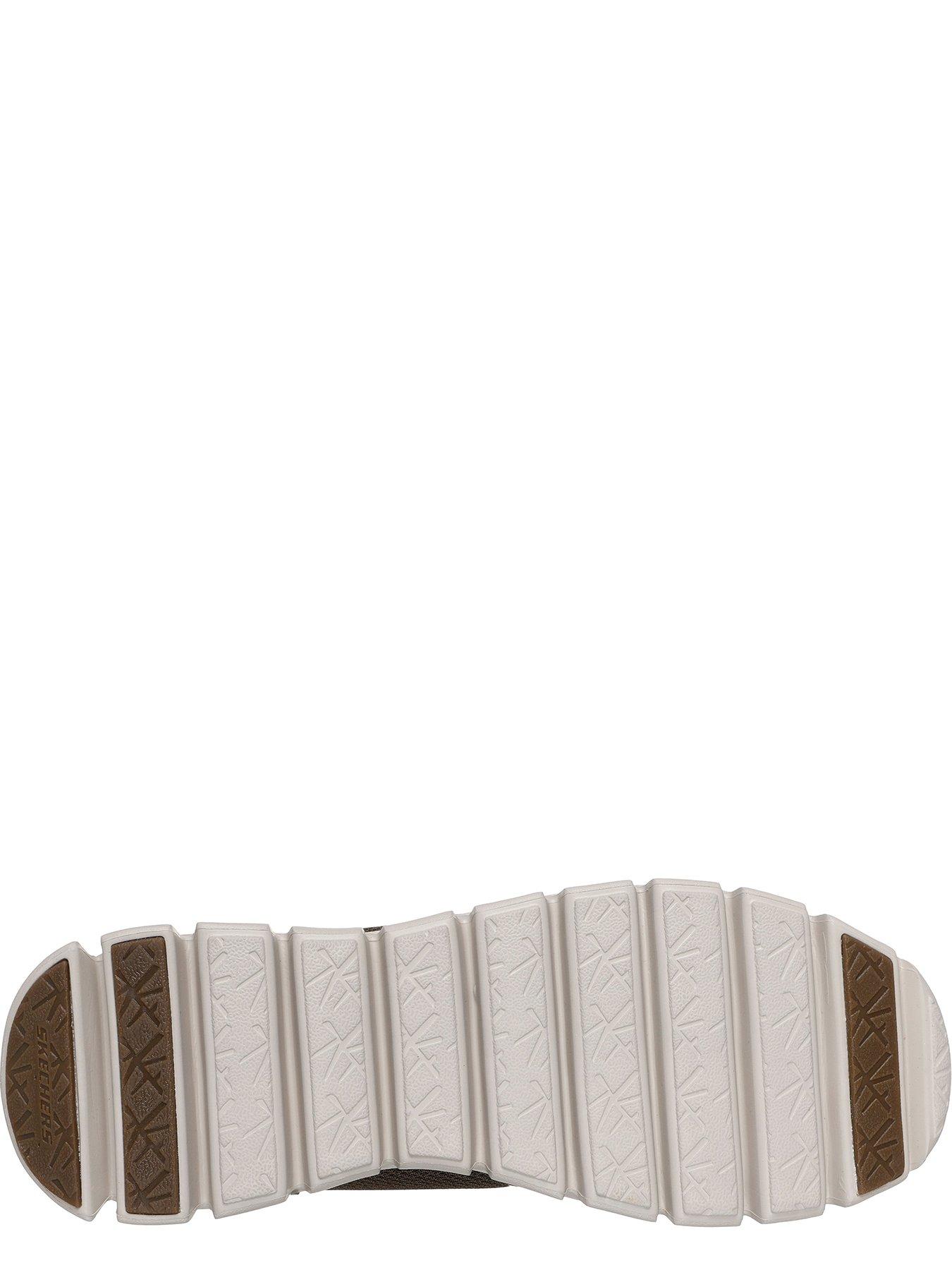 Image 4 of 6 of Skechers Glide-Stepglide-Step Textured Mesh Round Stretch Lace Slip On Trainers - Green