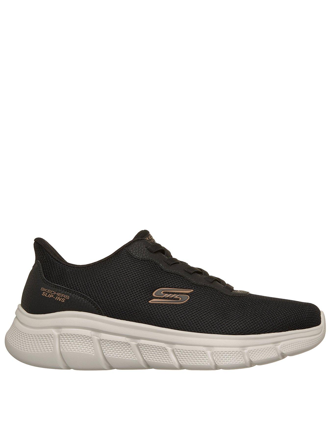 Skechers Men's Slip-ins: BOBS Sport B Flex - Glacial Edge Sneaker in Black, Size 10, Vegan, Machine Washable