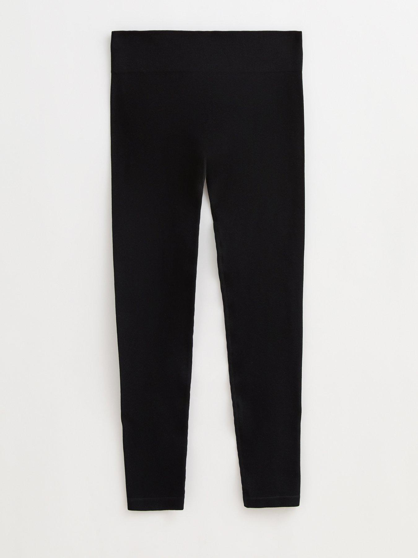 Image 6 of 7 of New Look Petite Seamless Leggings - Black