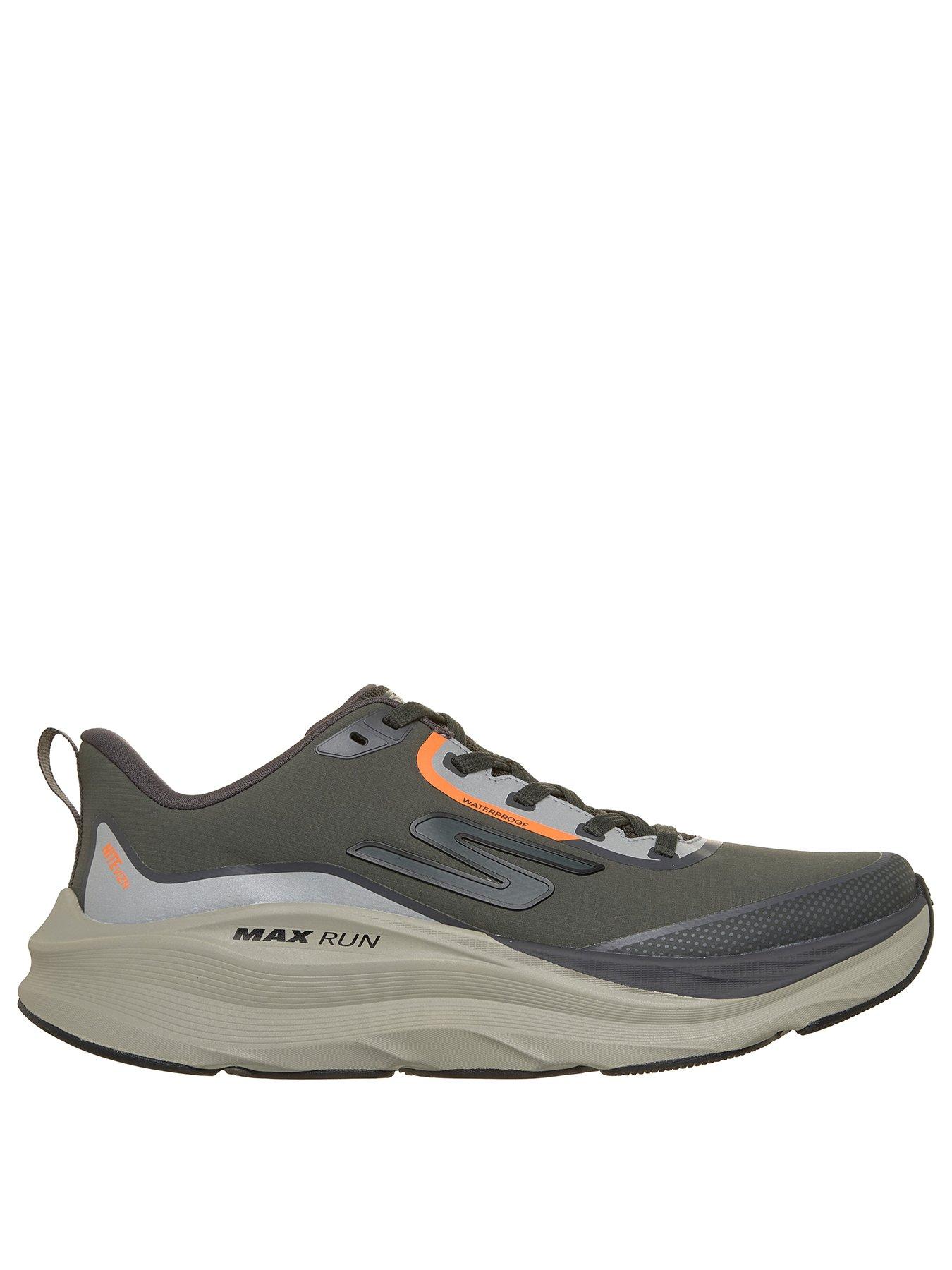 Image 2 of 5 of Skechers Max Run Waterproof Nitevizn Lace Up Trainers With Goodyear Rubber - Green