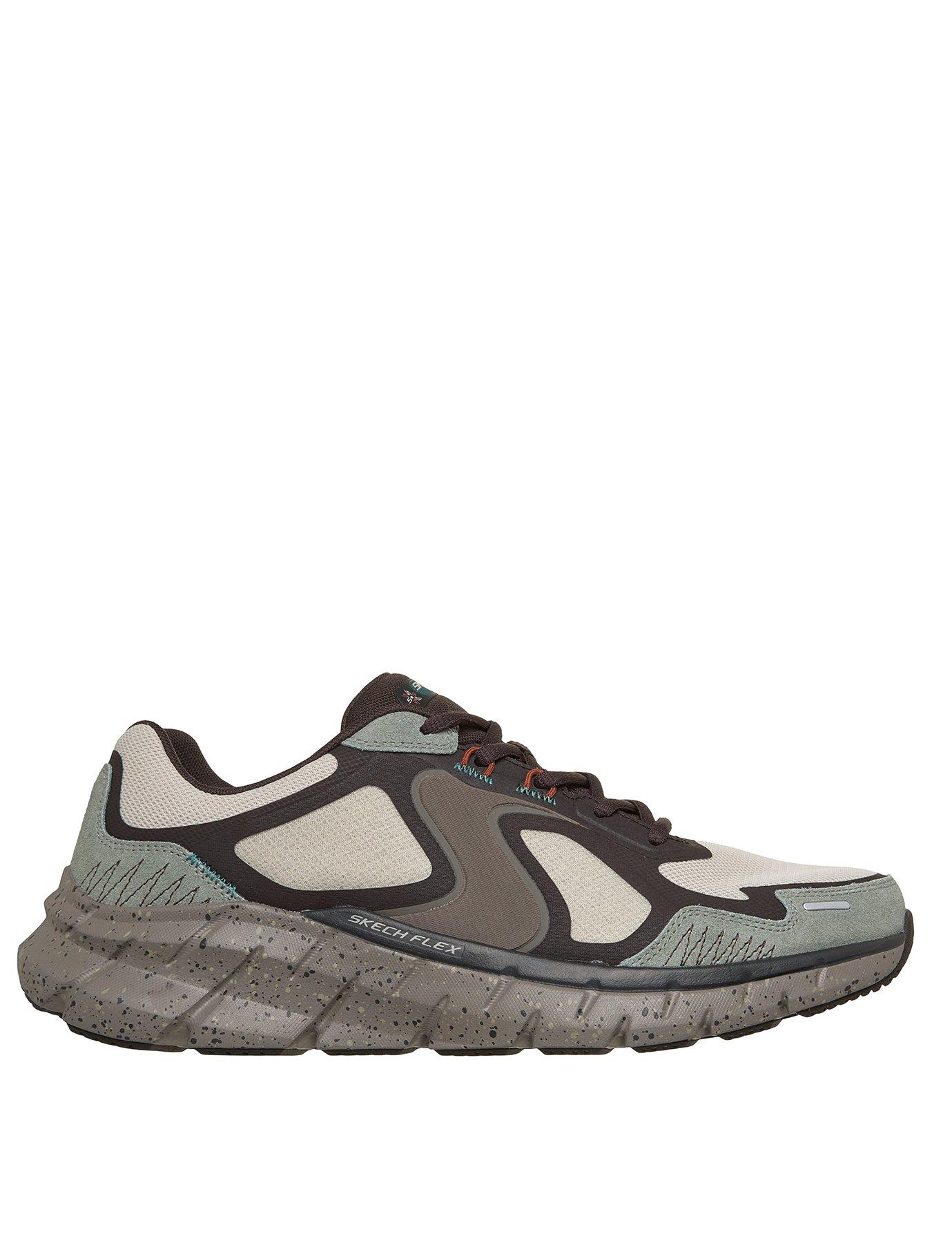 Image 2 of 6 of Skechers Men's Skech Flex 4 Oswan Mono Mesh Trainers with Microfiber Overlays - Natural