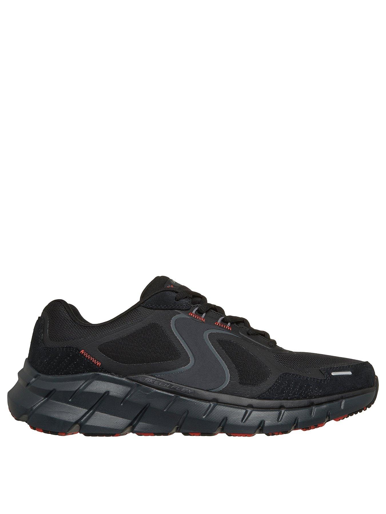 Image 2 of 2 of Skechers Men's Skech Flex 4 Oswan Mono Mesh Trainers with Microfiber Overlays - Black
