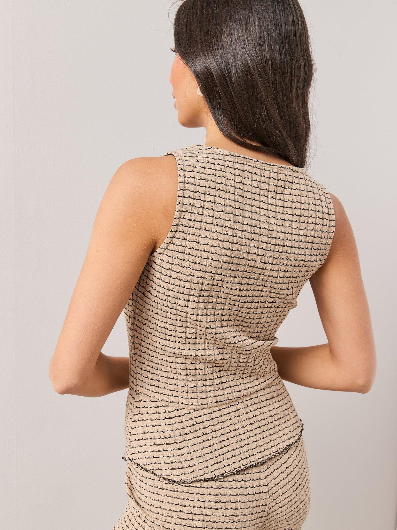 Image 2 of 6 of The Very Collection Textured Frill Detail Top