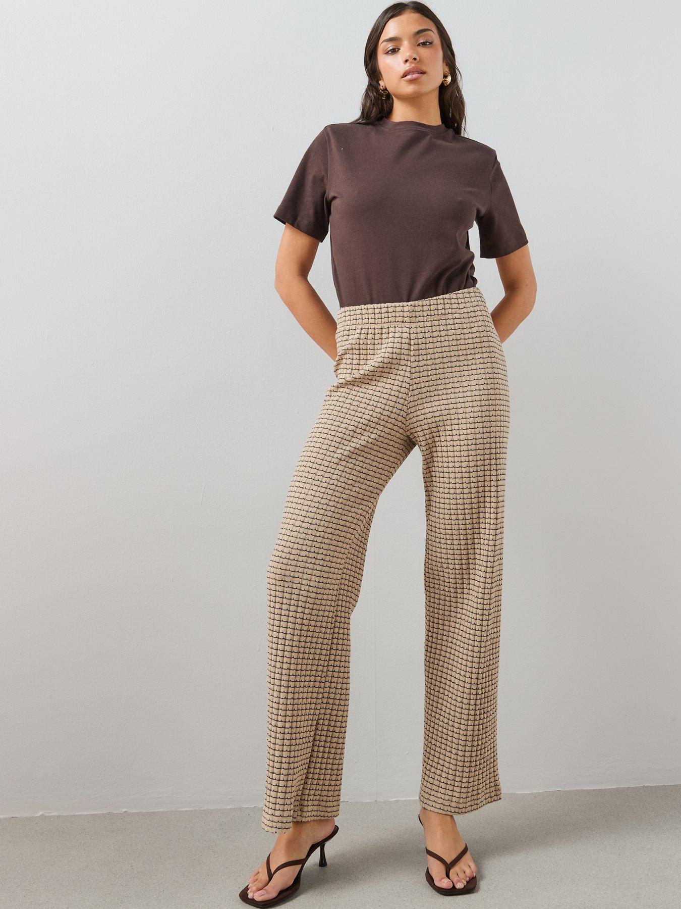 Image 6 of 6 of The Very Collection Textured Wide Leg Trouser