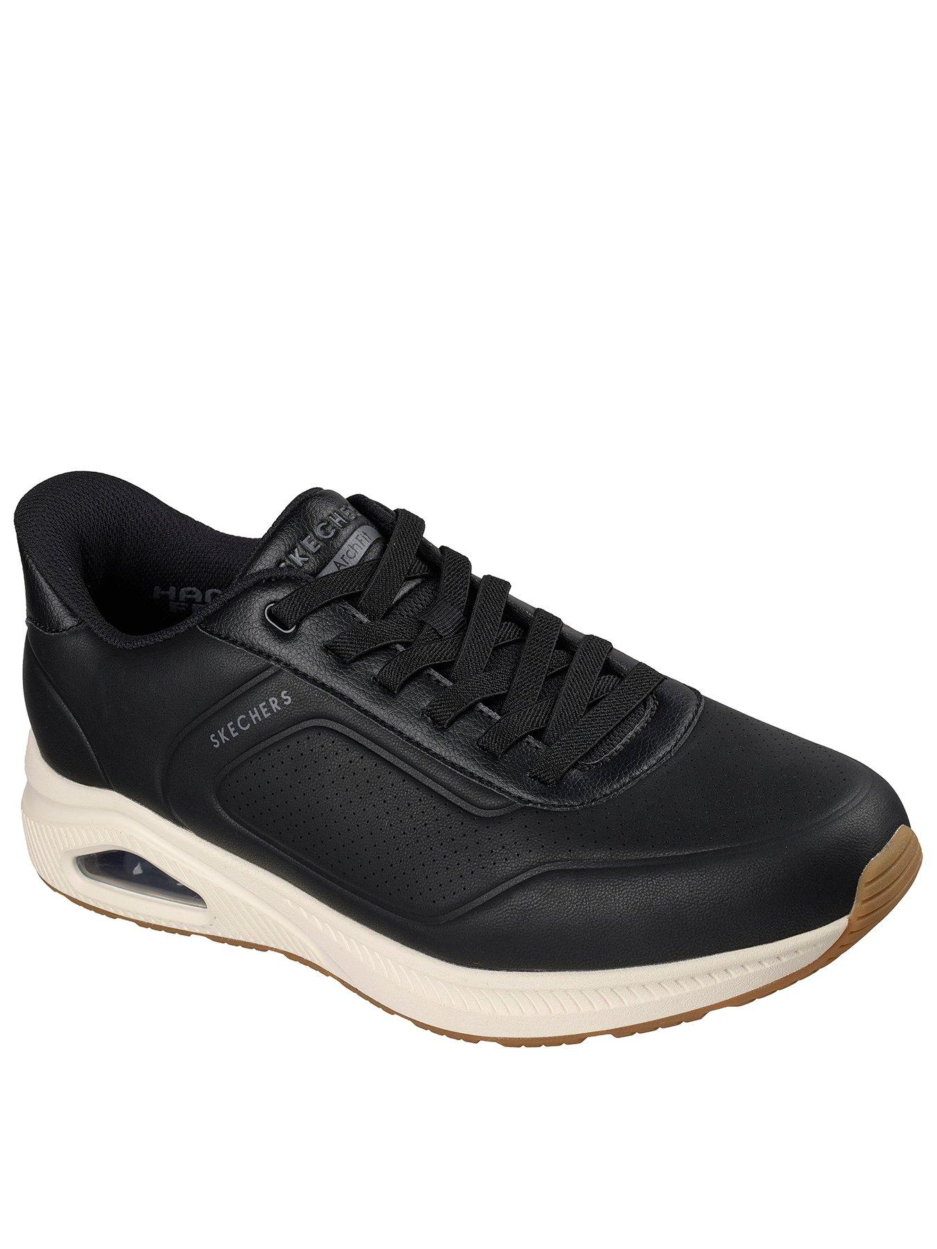 Skechers Slip-On Bungee Lace Arch Fit Trainers - Black