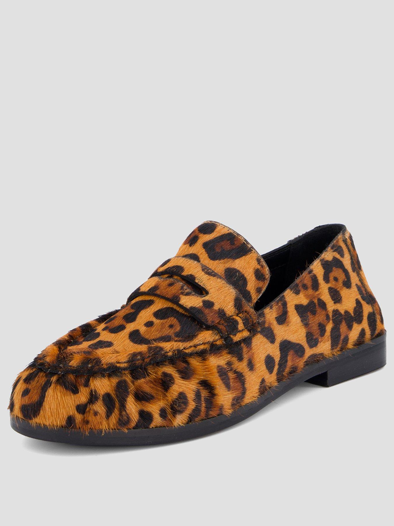 Image 2 of 7 of The Very Collection Wide Fit Leather Penny Loafer - Brown