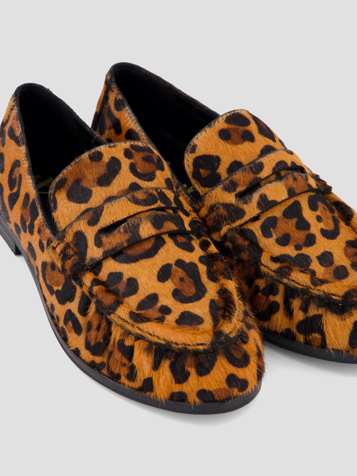 Image 5 of 7 of The Very Collection Wide Fit Leather Penny Loafer - Brown
