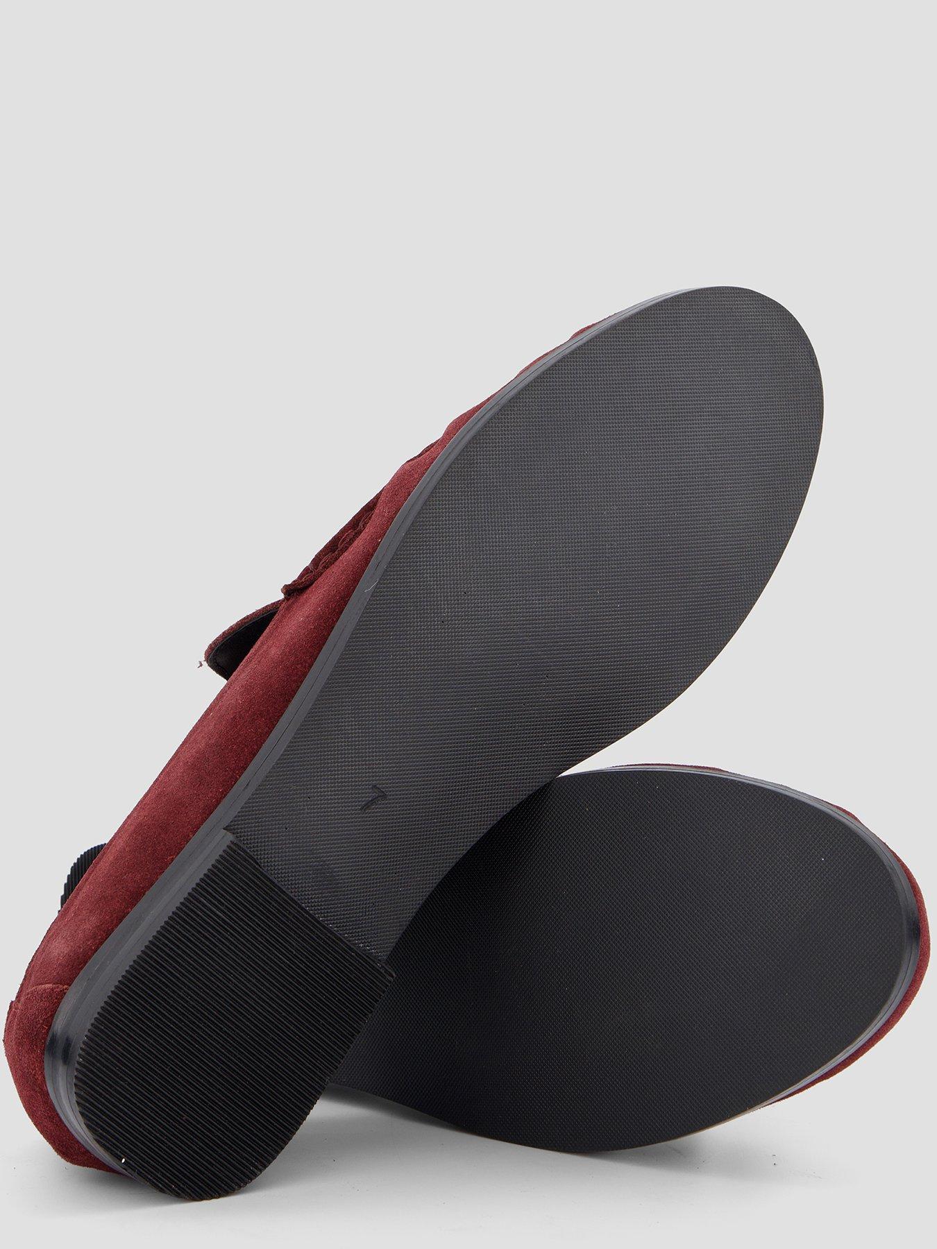 Image 4 of 7 of The Very Collection Leather Tassel Loafer - Burgundy