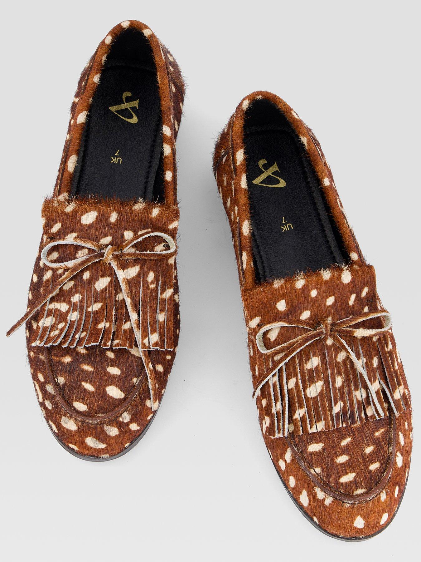 Image 3 of 7 of The Very Collection Leather Loafer - Brown