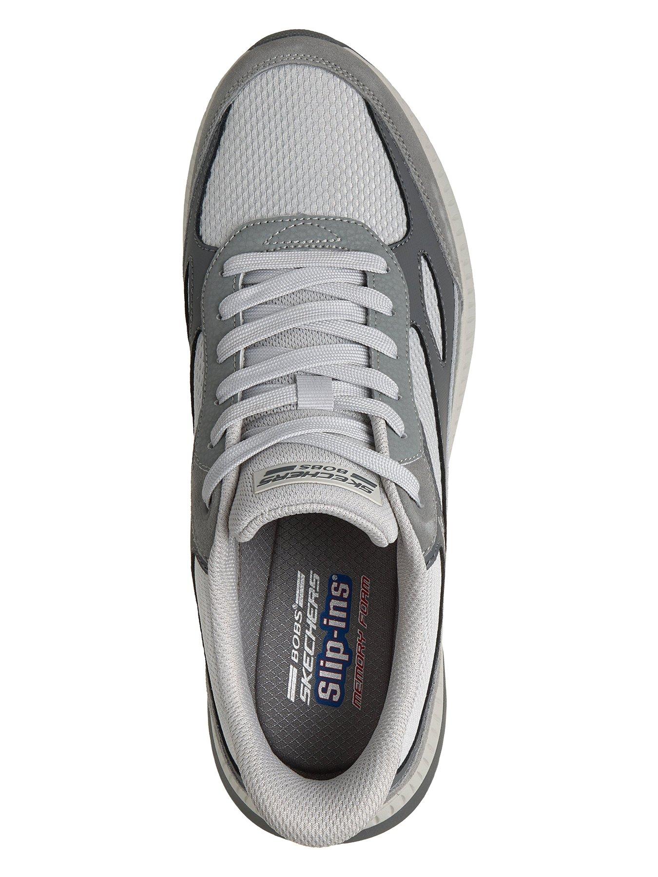 Image 3 of 6 of Skechers Slip-On Lace Trainers - Grey
