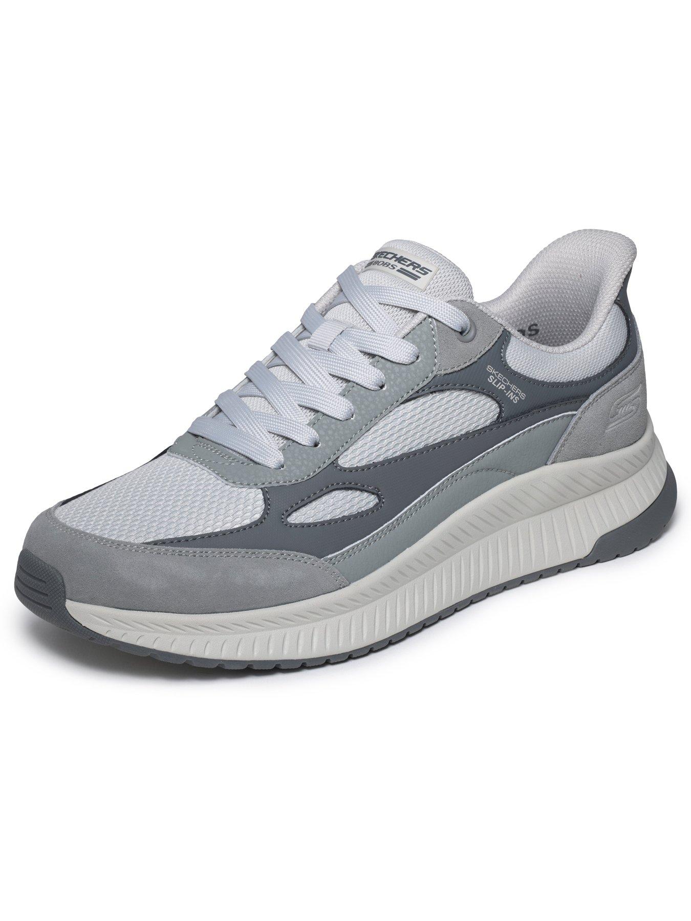 Image 6 of 6 of Skechers Slip-On Lace Trainers - Grey