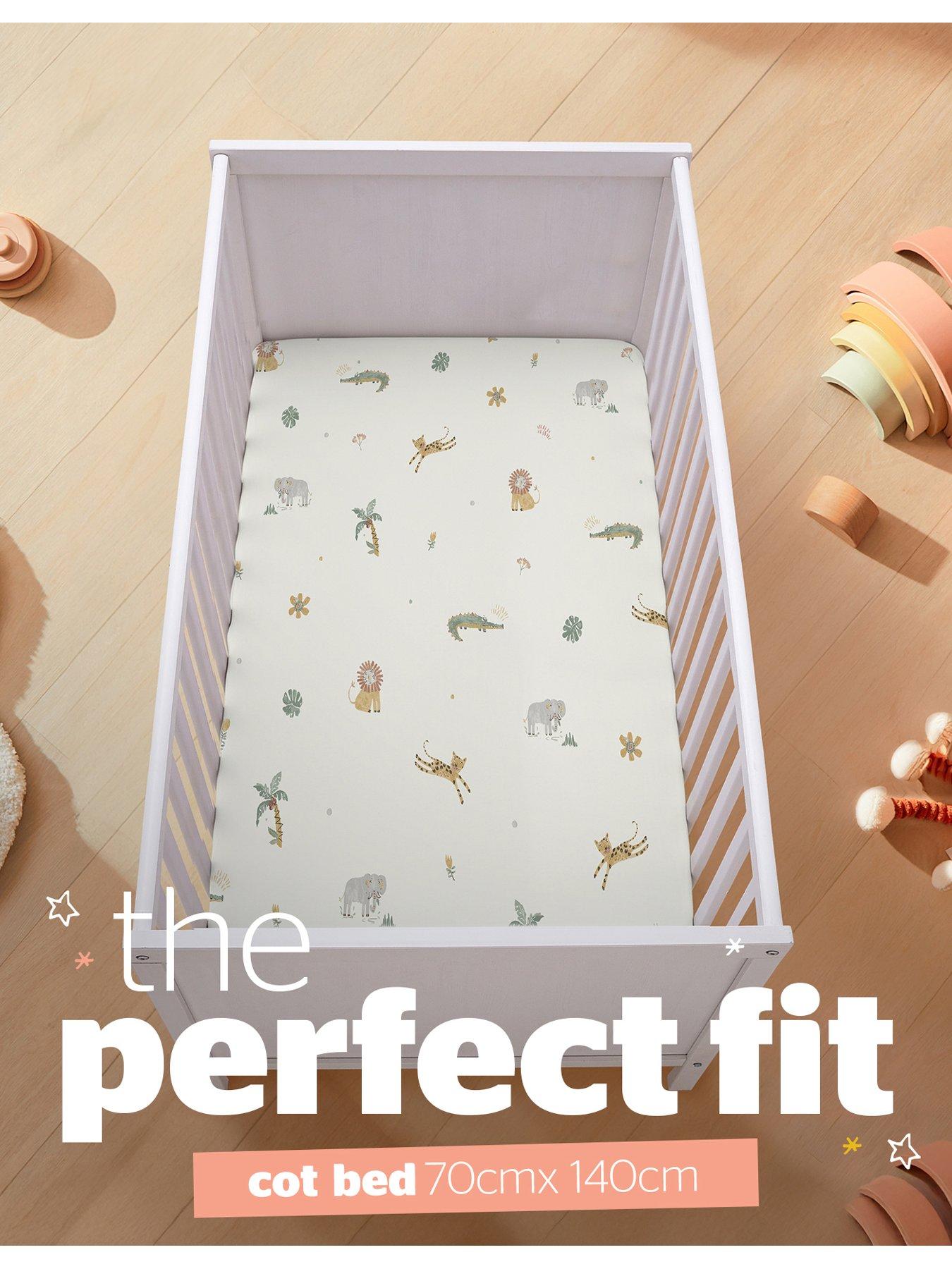 Image 4 of 7 of Silentnight Silentnight Safe Nights Fitted Sheet - Cot Bed - Safari - 2 Pack