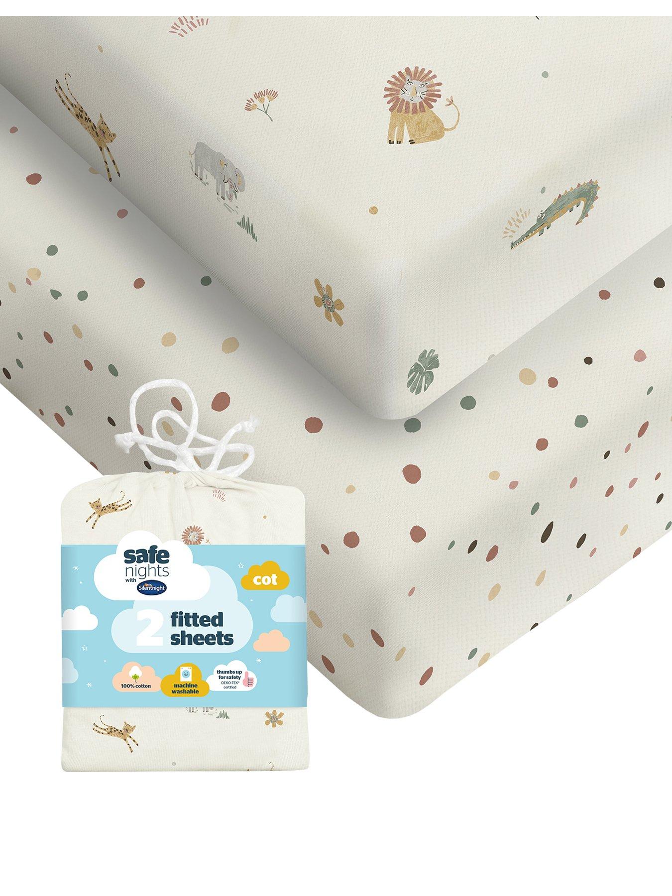 silentnight-safe-nights-fitted-sheet-cot-safari-2-packfront
