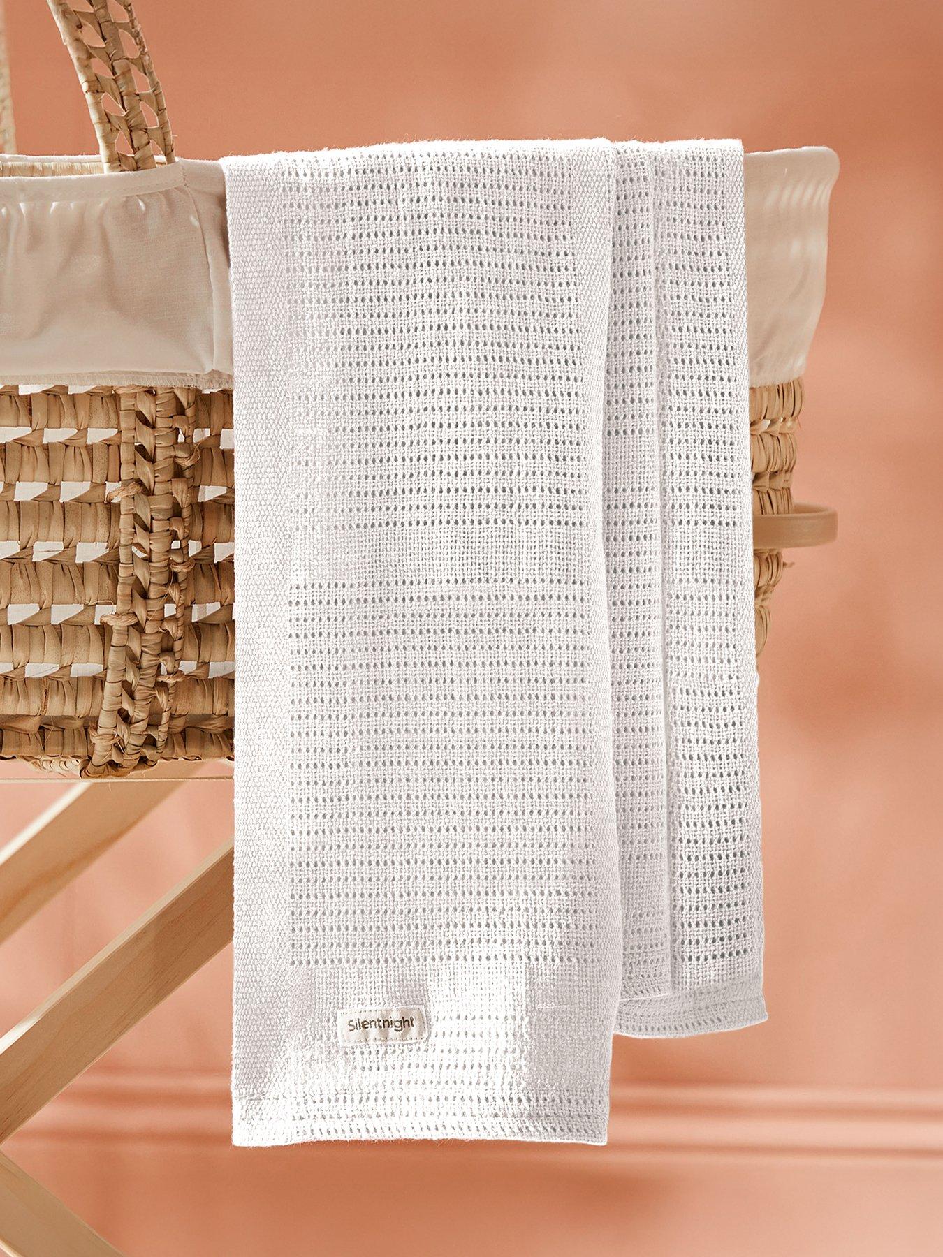 Image 1 of 7 of Silentnight Silentnight Safe Nights Cellular Blanket - White - 2 Pack