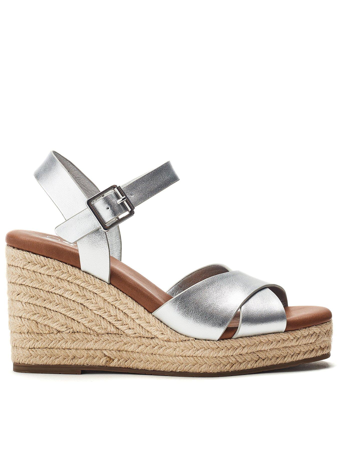 moda-in-pelle-jasminium-silver-leather-cross-over-jute-wedgefront