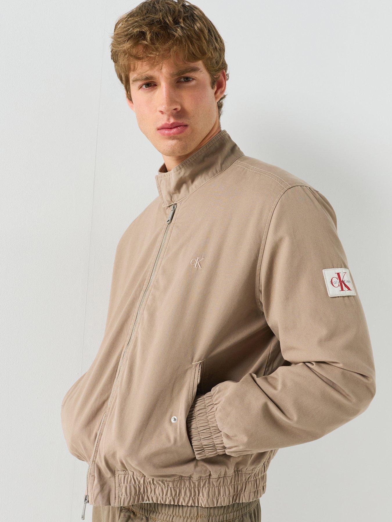 Calvin Klein Jeans Cotton Harrington Jacket - Cream