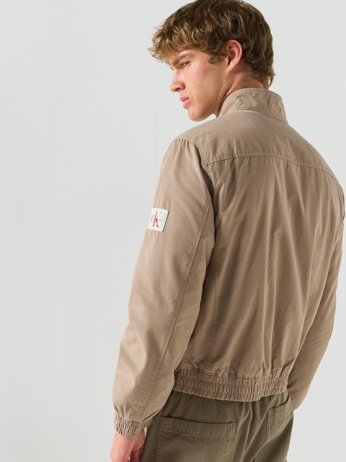 Image 2 of 6 of Calvin Klein Jeans Cotton Harrington Jacket - Cream