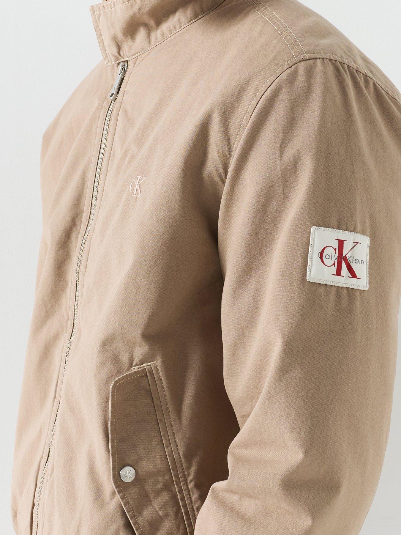 Image 4 of 6 of Calvin Klein Jeans Cotton Harrington Jacket - Cream