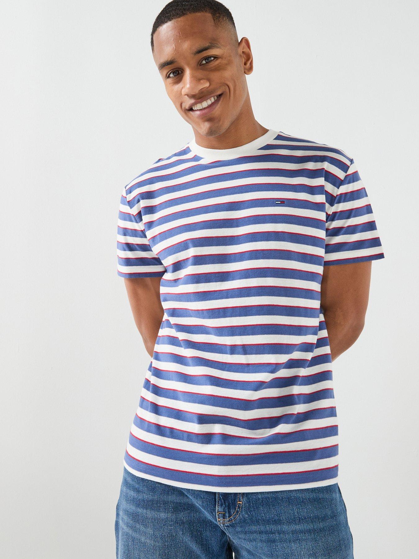 Tommy Jeans Stripe T-Shirt - Blue
