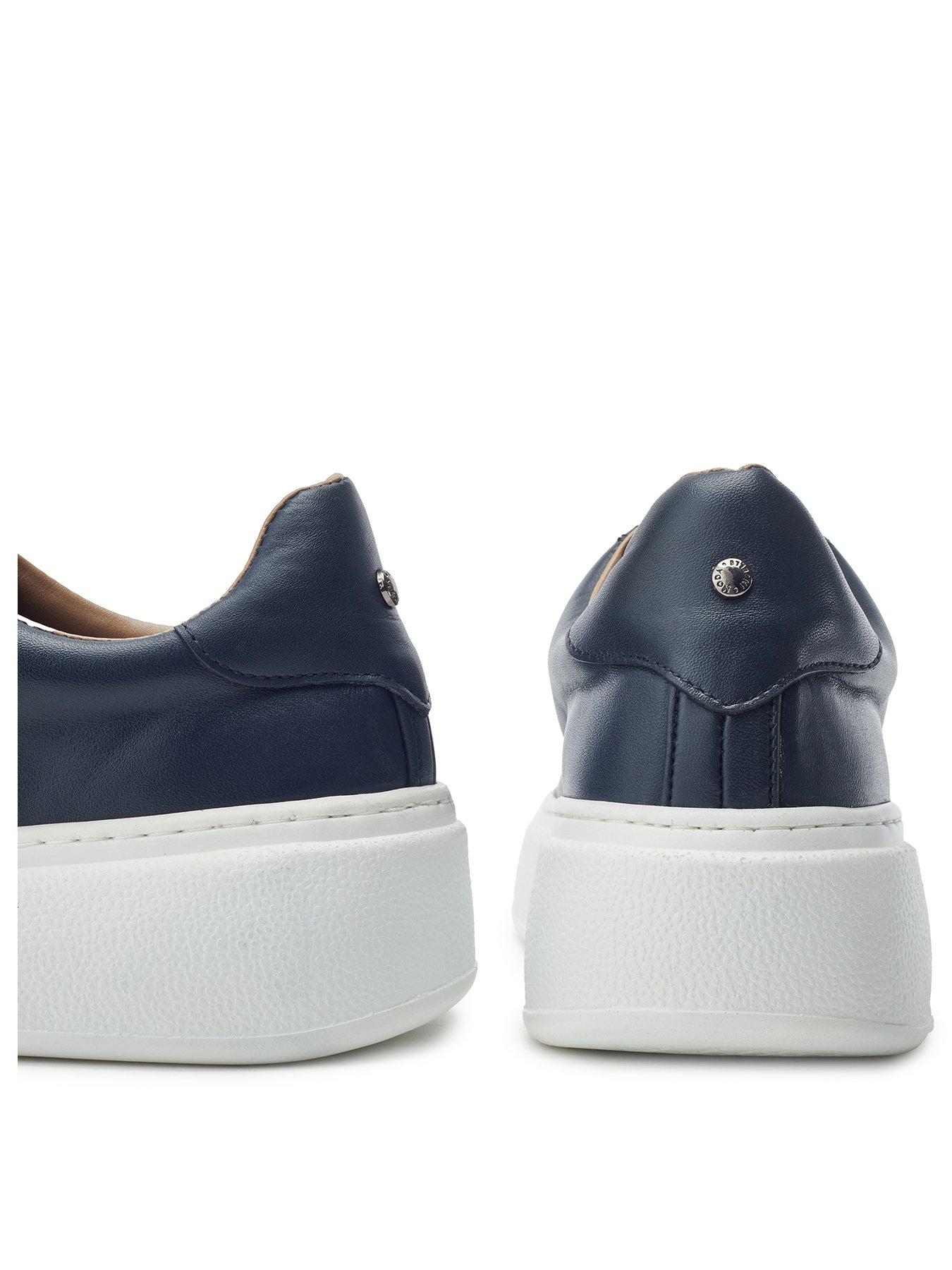 moda-in-pelle-cherrie-navy-leather-slab-sole-trainerback