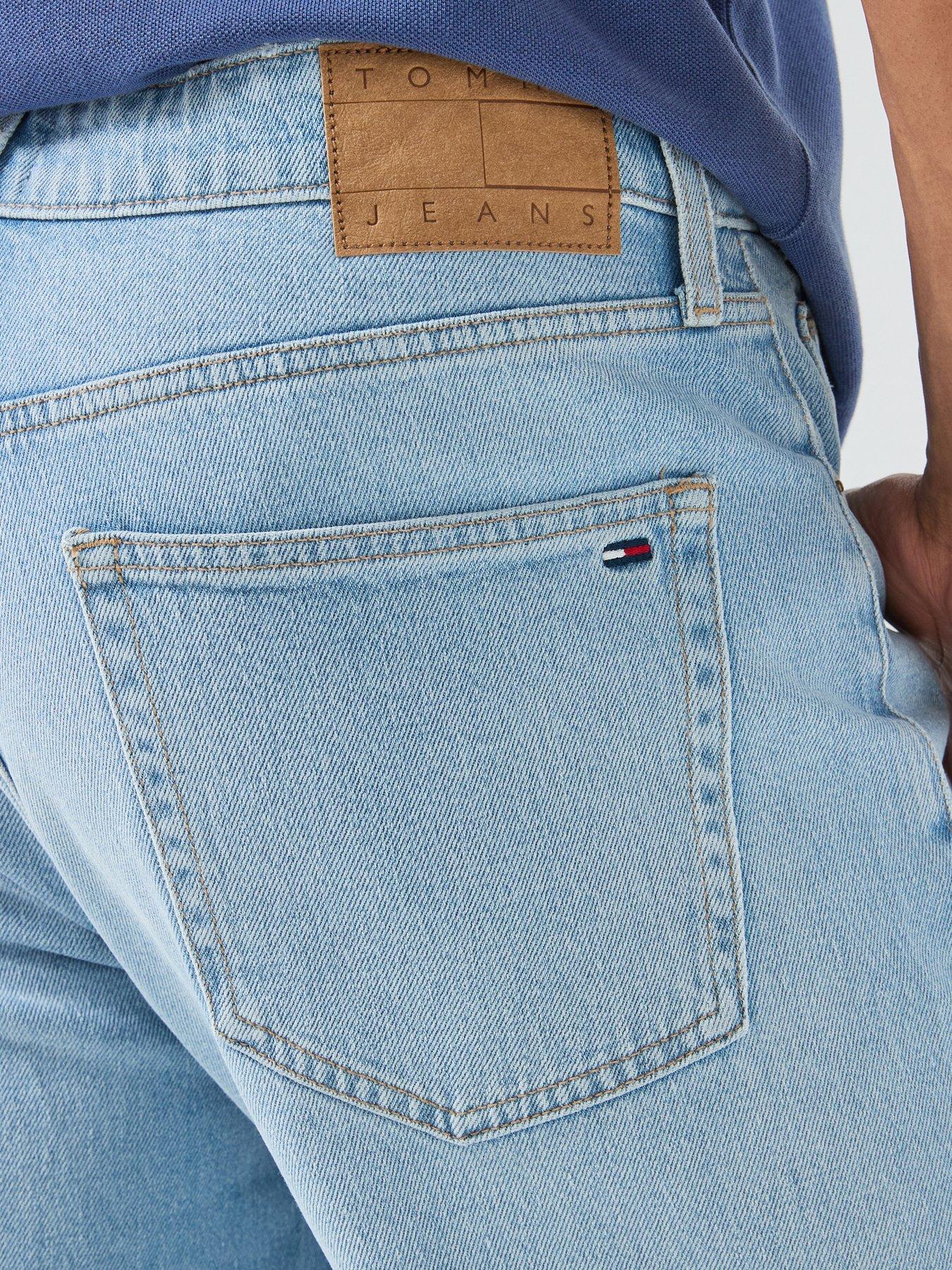 Image 4 of 6 of Tommy Jeans Otis Regular Straight Jeans - Light Blue