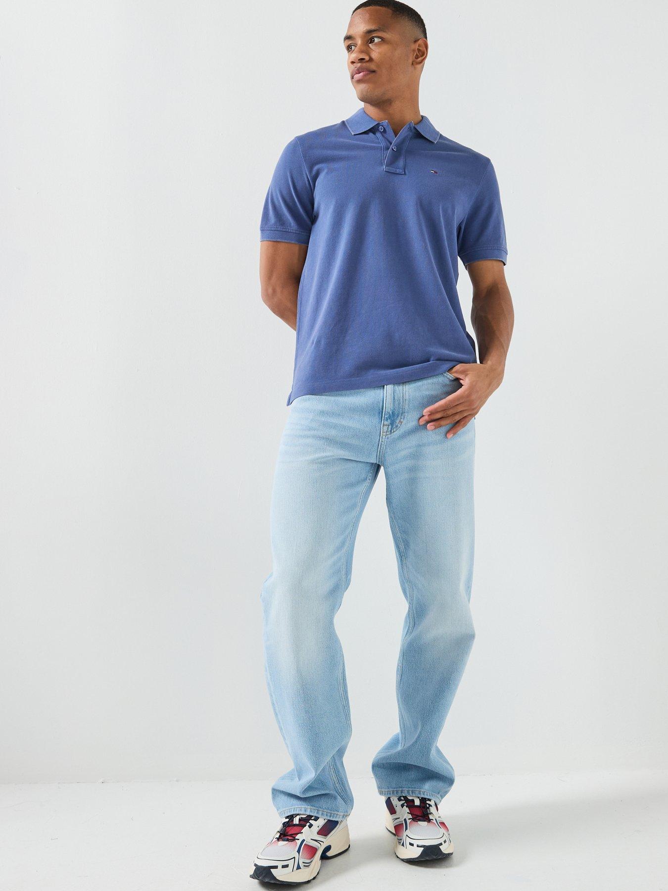 Image 5 of 6 of Tommy Jeans Otis Regular Straight Jeans - Light Blue