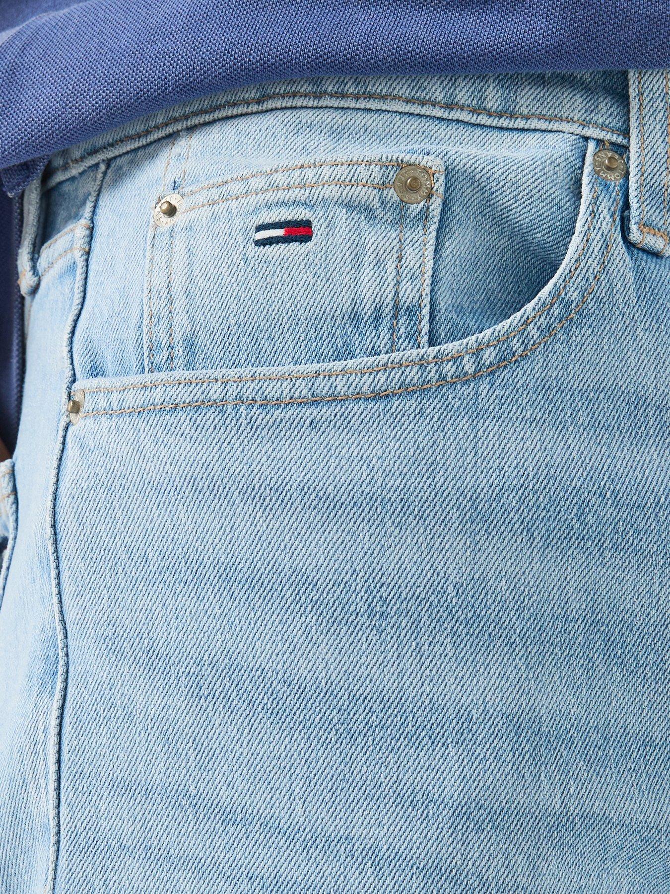 Image 6 of 6 of Tommy Jeans Otis Regular Straight Jeans - Light Blue