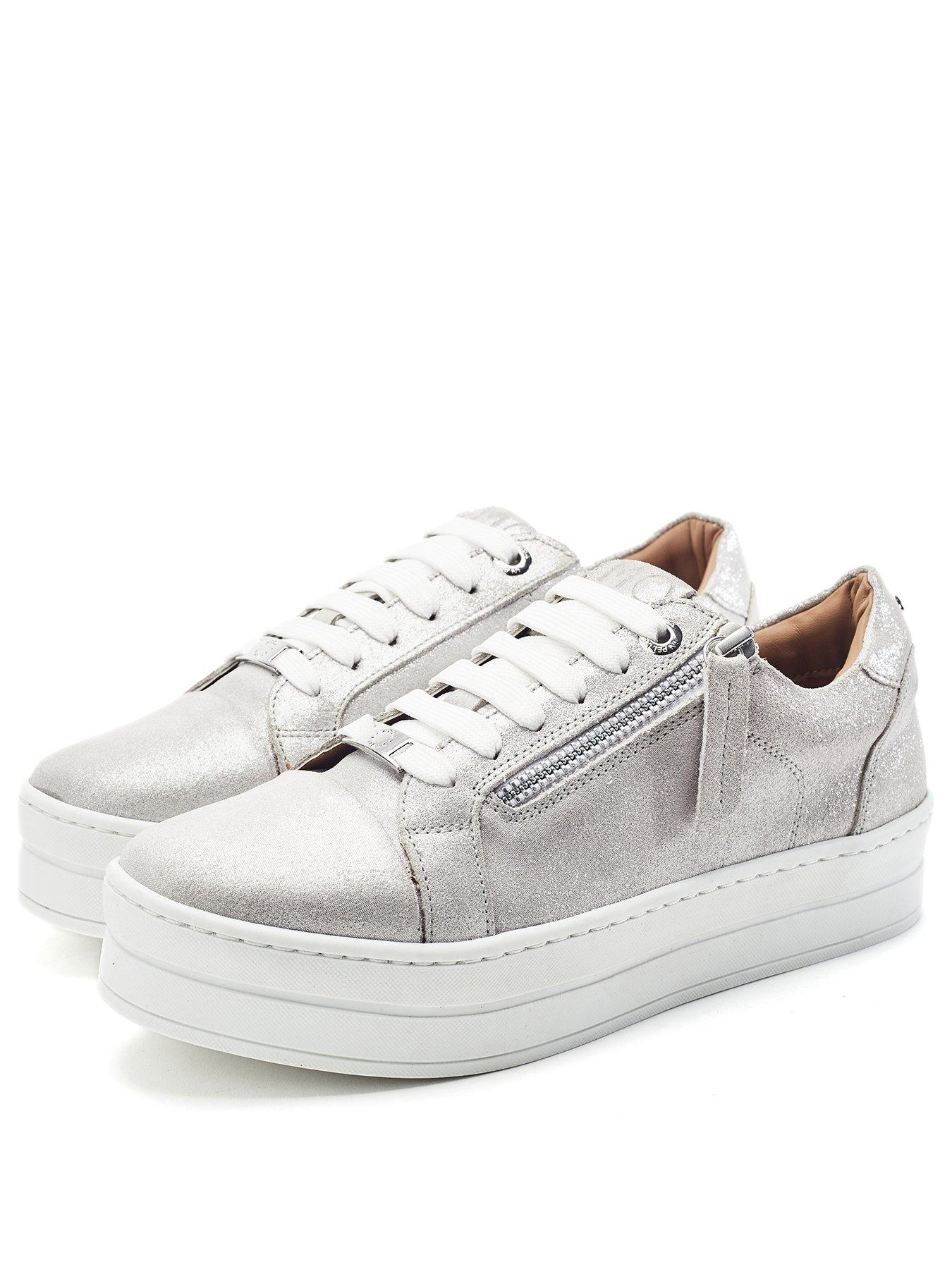 moda-in-pelle-abbee-silver-leather-slab-sole-lace-up-trainer-with-zipstillFront