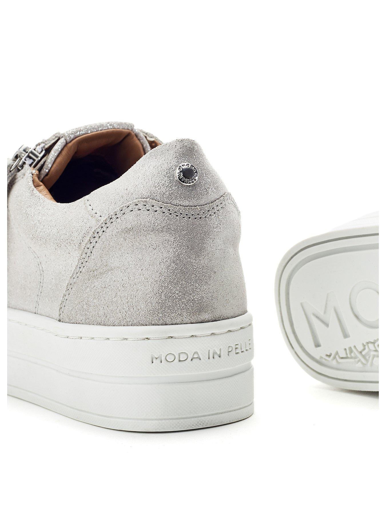 moda-in-pelle-abbee-silver-leather-slab-sole-lace-up-trainer-with-zipback