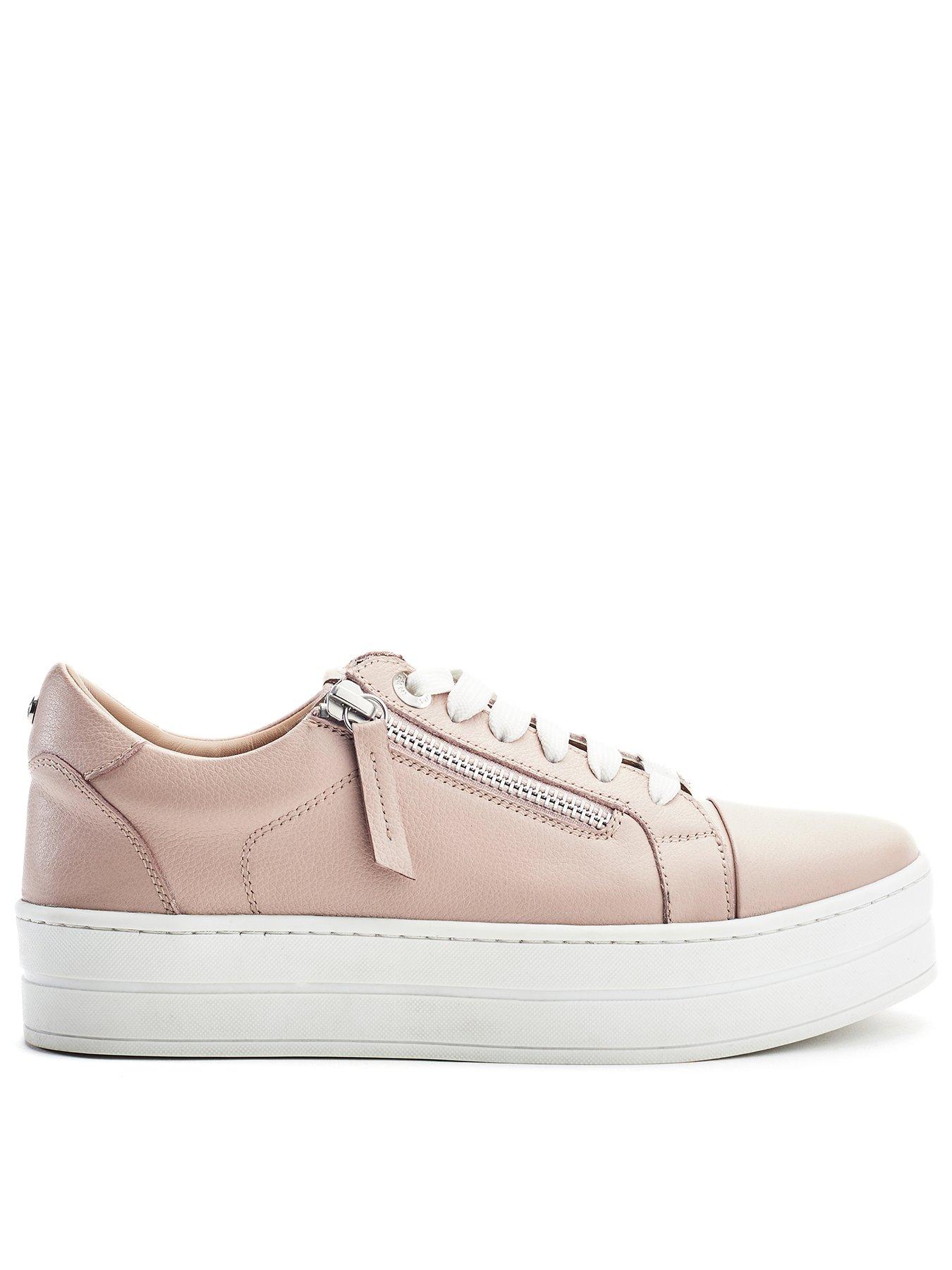 moda-in-pelle-abbee-cameo-leather-slab-sole-lace-up-trainer-with-zip